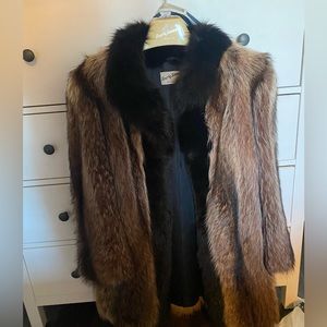 Real Fur Medium-Length Coat